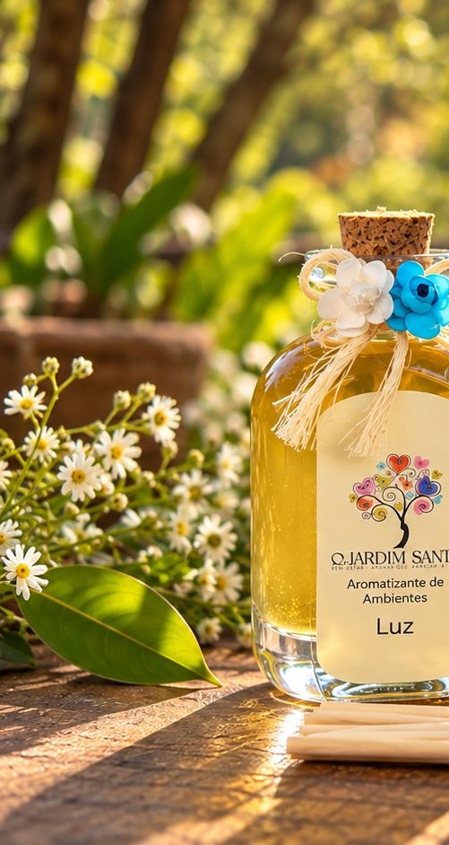 Aromatizante de Ambientes O Jardim Santo, harmonização com óleos essenciais puros